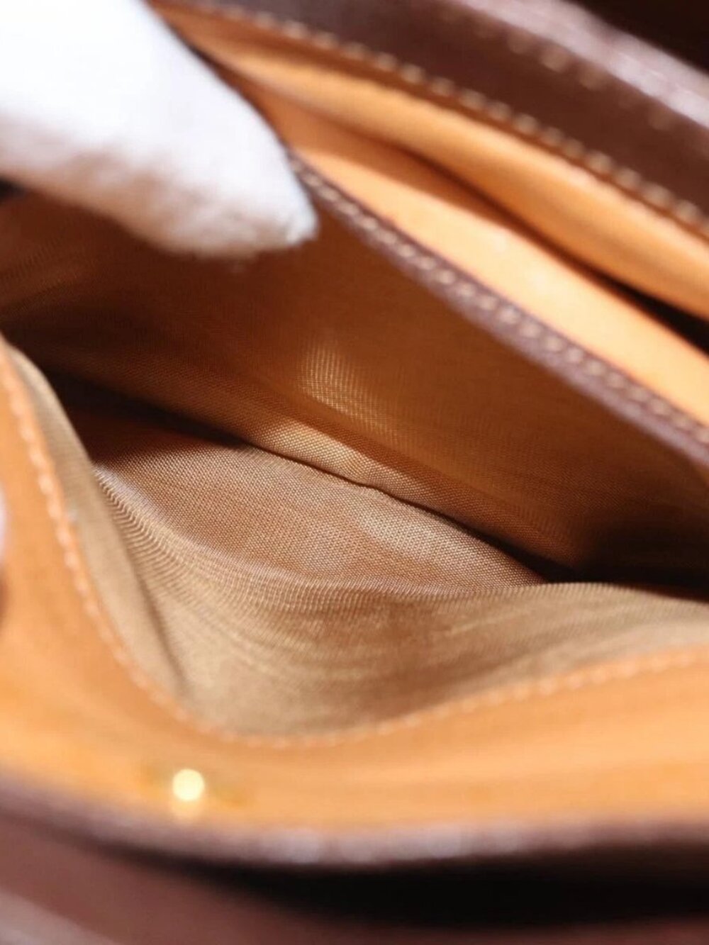 GUCCI Bamboo Hand Bag Leather Brown Gold Auth ep13180 - Picture 12 of 16
